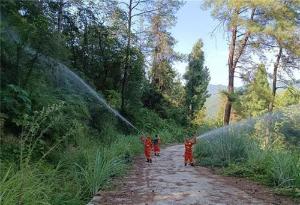 邻水县：“以水灭火” 模拟实战演练 筑牢森林 “防火墙”