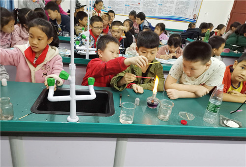 代市小学四年级学生正在观摩操作实验.jpg
