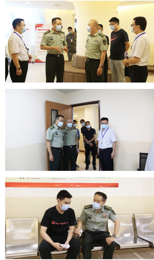 广安市军分区到武胜县人民医院视察征兵体检工作
